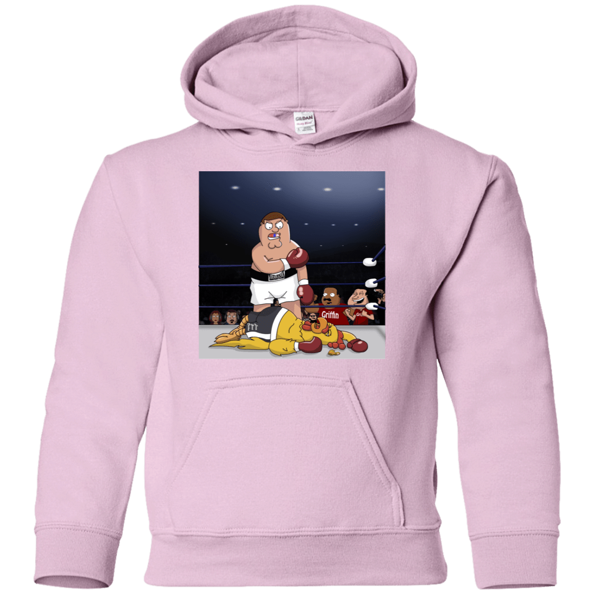 Sweatshirts Light Pink / YS Peter vs Giant Chicken Youth Hoodie