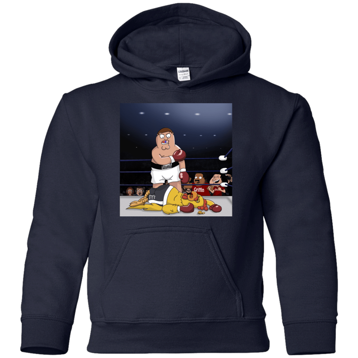 Sweatshirts Navy / YS Peter vs Giant Chicken Youth Hoodie