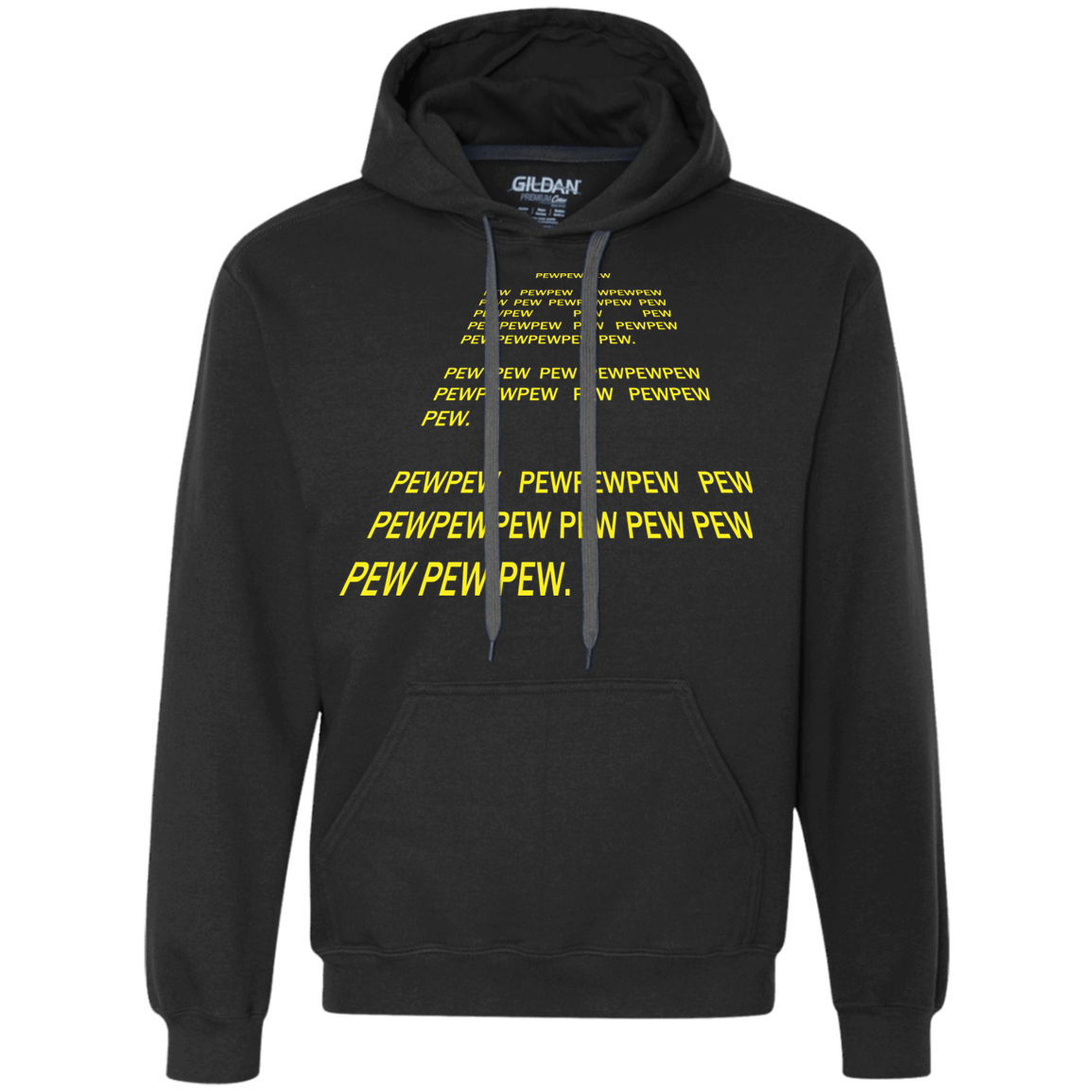 Sweatshirts Black / S Pew Pew Pew Premium Fleece Hoodie