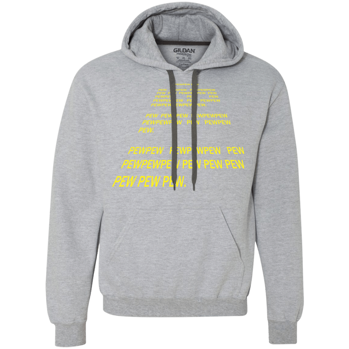 Sweatshirts Sport Grey / S Pew Pew Pew Premium Fleece Hoodie