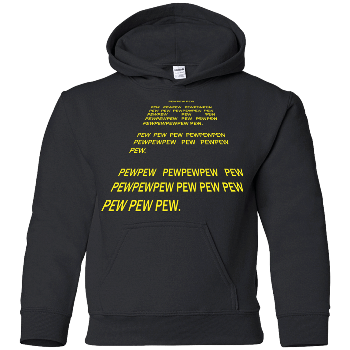 Sweatshirts Black / YS Pew Pew Pew Youth Hoodie