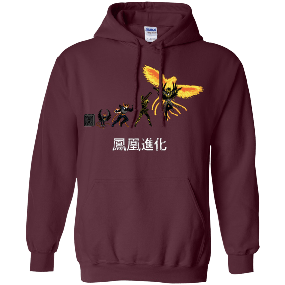 Sweatshirts Maroon / Small Phoenix Evolution Pullover Hoodie