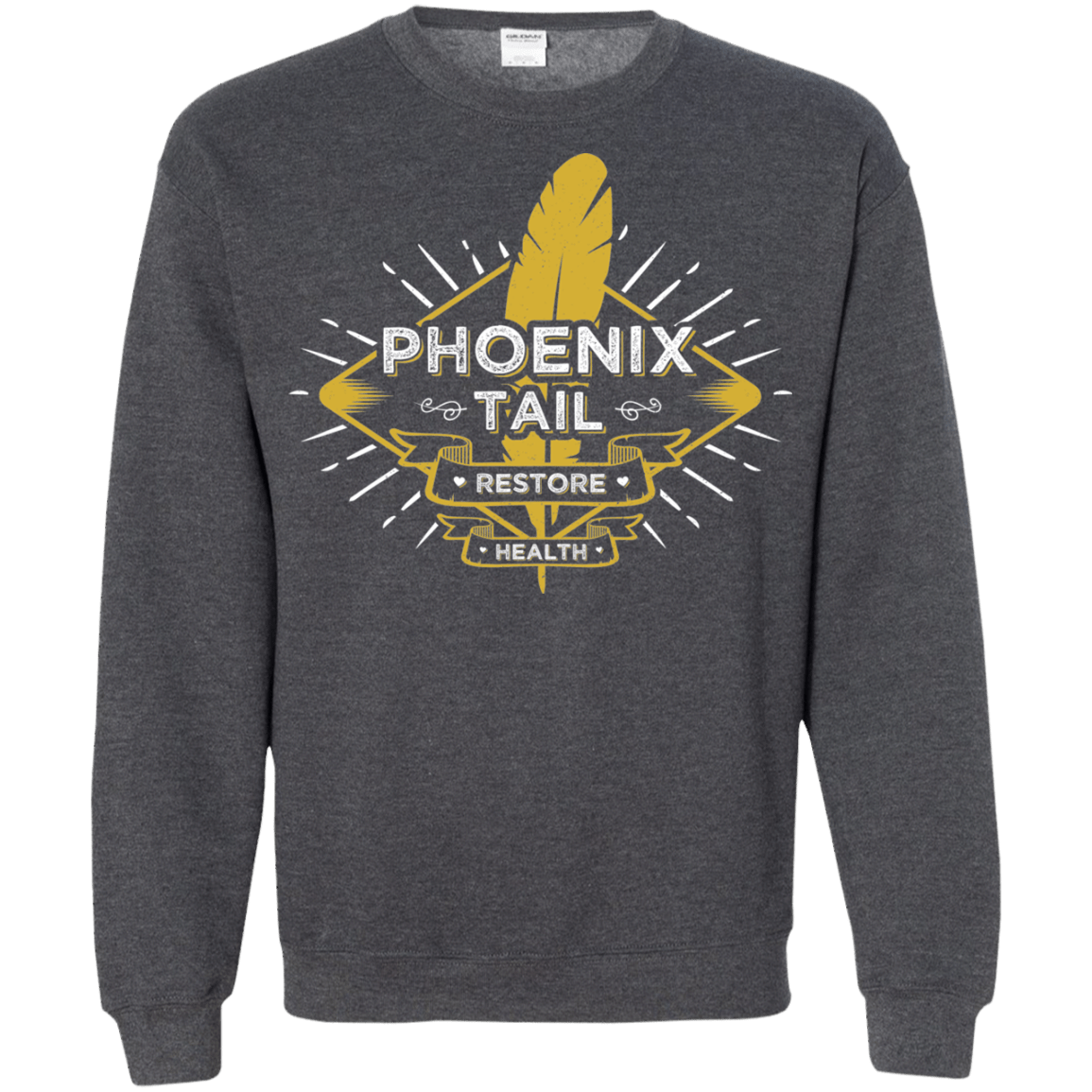 Sweatshirts Dark Heather / Small Phoenix Tail Crewneck Sweatshirt