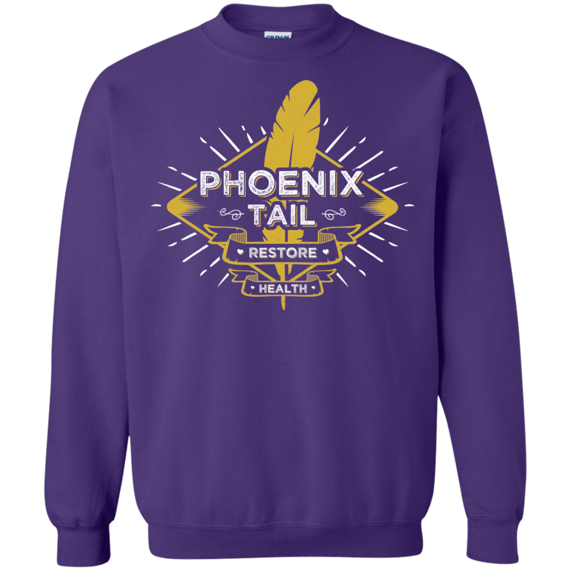 Sweatshirts Purple / Small Phoenix Tail Crewneck Sweatshirt