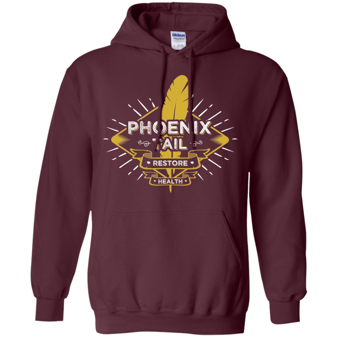 Sweatshirts Maroon / Small Phoenix Tail Pullover Hoodie