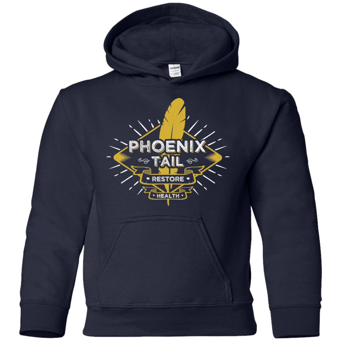 Sweatshirts Navy / YS Phoenix Tail Youth Hoodie