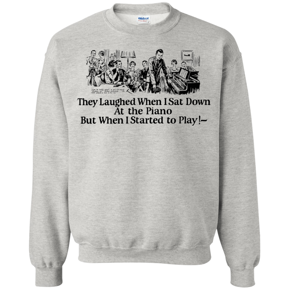 Sweatshirts Ash / Small Piano Crewneck Sweatshirt