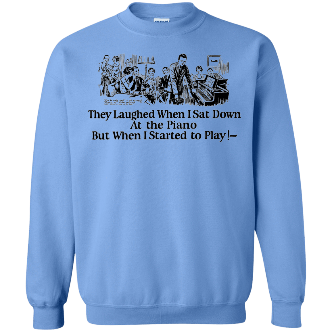 Sweatshirts Carolina Blue / Small Piano Crewneck Sweatshirt