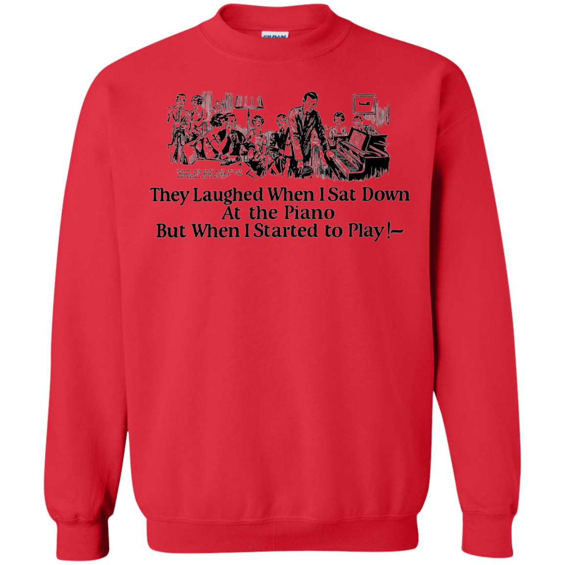 Sweatshirts Red / Small Piano Crewneck Sweatshirt