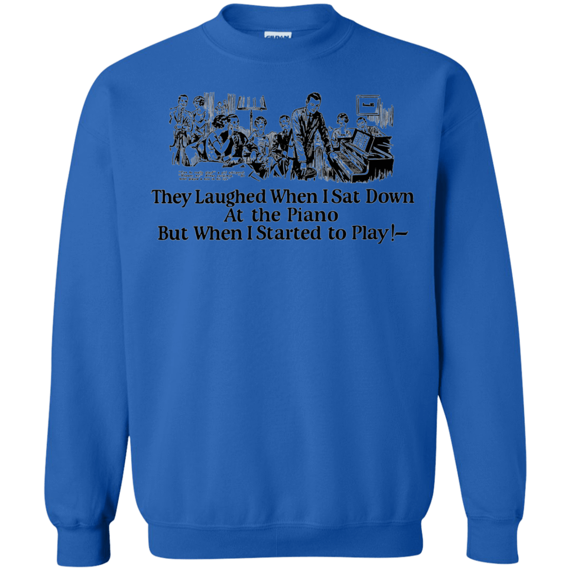 Sweatshirts Royal / Small Piano Crewneck Sweatshirt