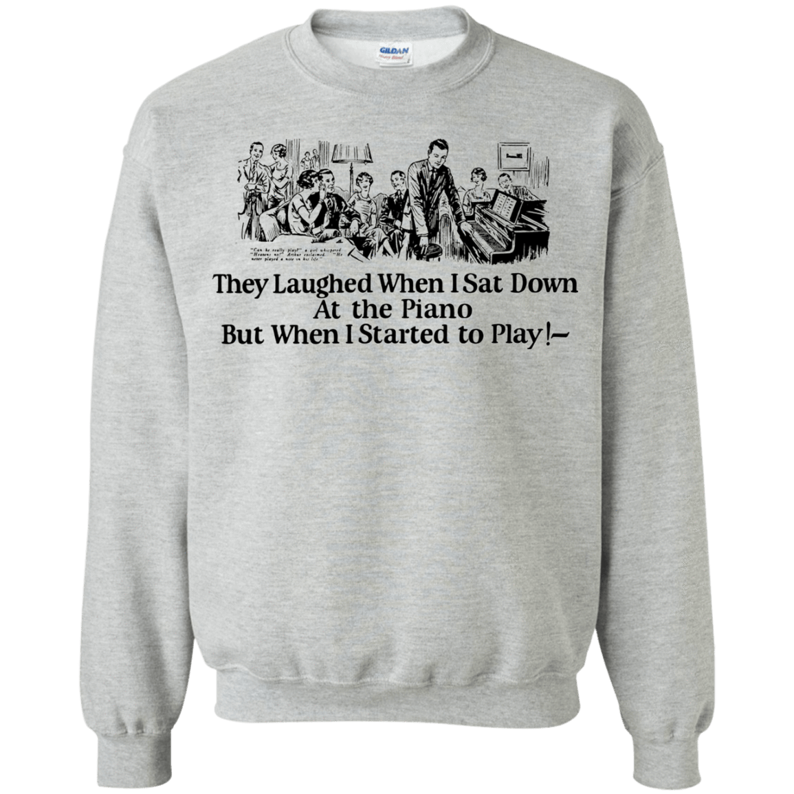 Sweatshirts Sport Grey / Small Piano Crewneck Sweatshirt