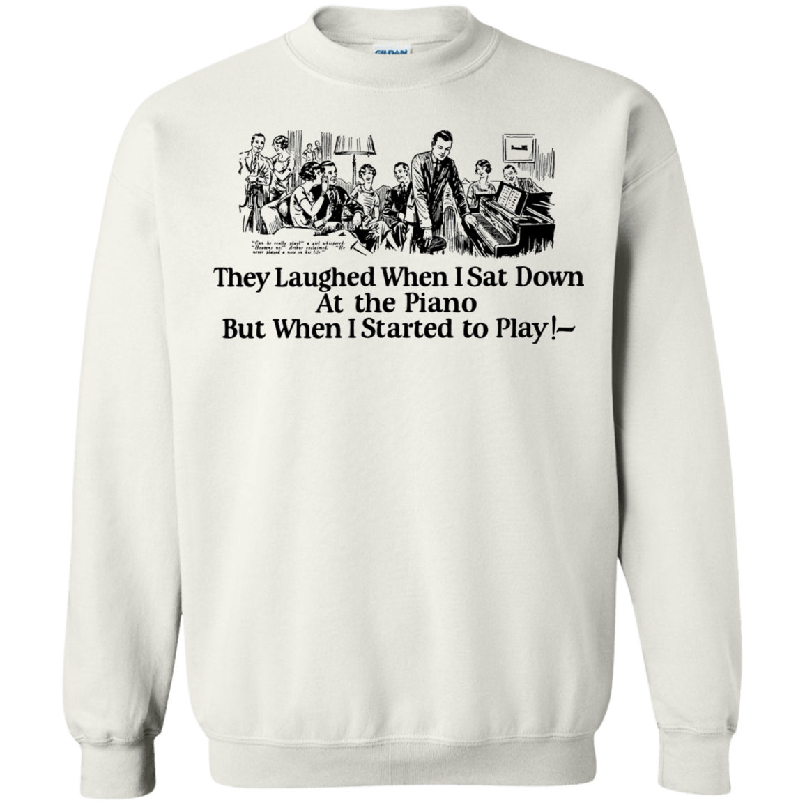 Sweatshirts White / Small Piano Crewneck Sweatshirt