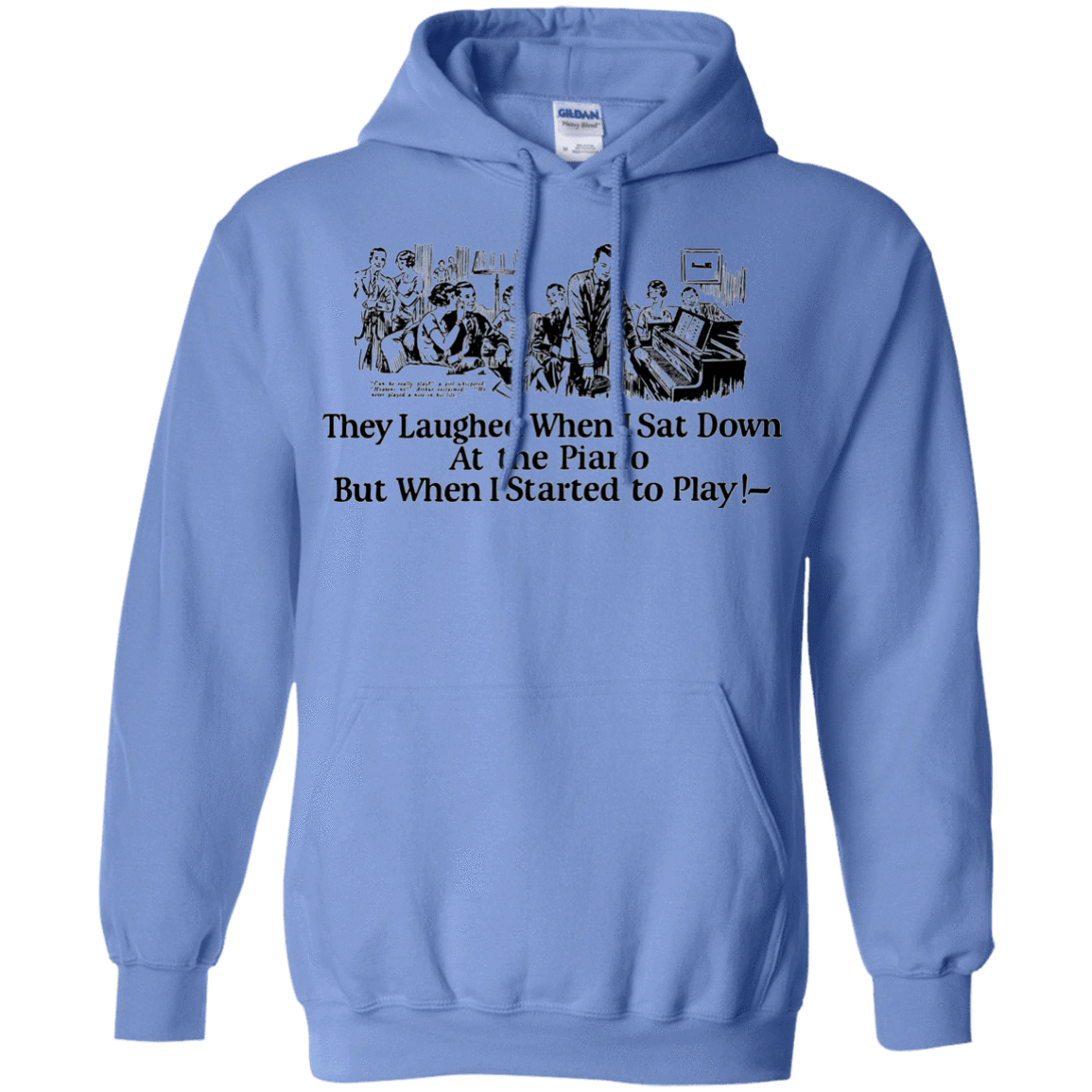 Sweatshirts Carolina Blue / Small Piano Pullover Hoodie