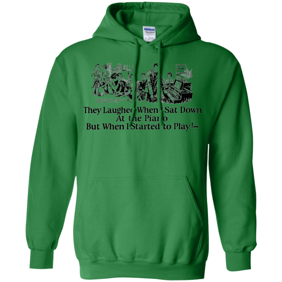 Sweatshirts Irish Green / Small Piano Pullover Hoodie