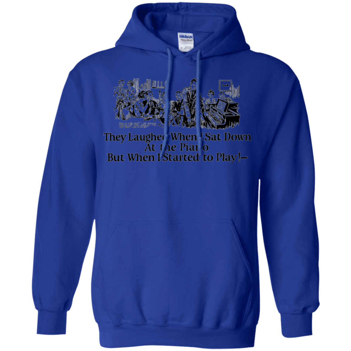 Sweatshirts Royal / Small Piano Pullover Hoodie