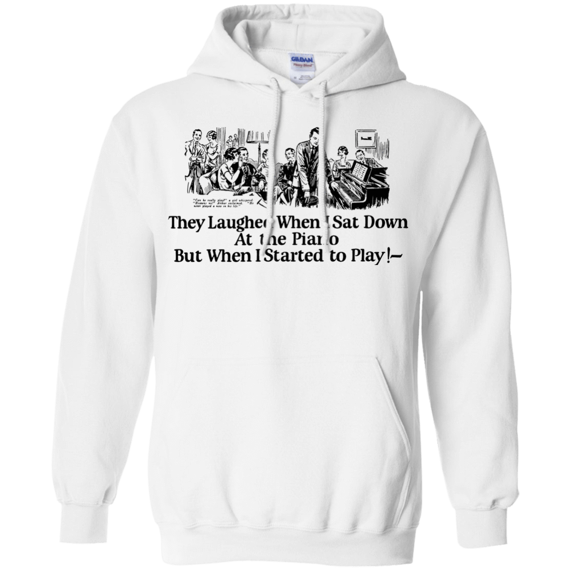 Sweatshirts White / Small Piano Pullover Hoodie