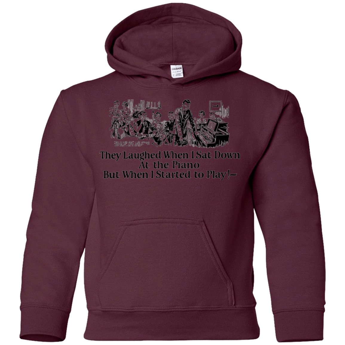 Sweatshirts Maroon / YS Piano Youth Hoodie