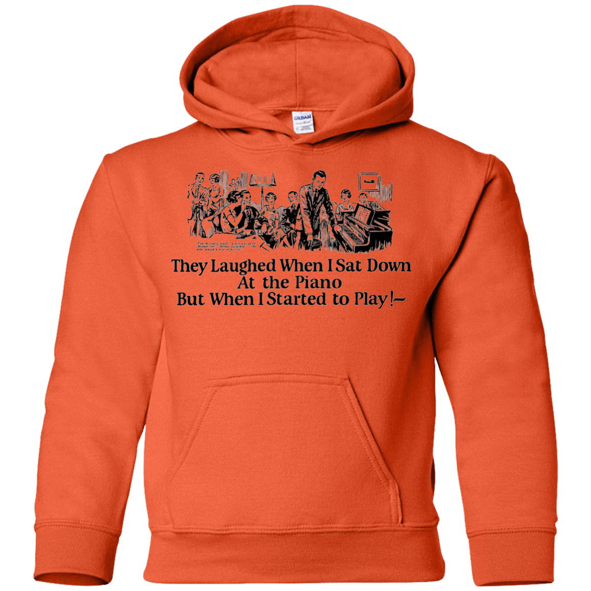 Sweatshirts Orange / YS Piano Youth Hoodie