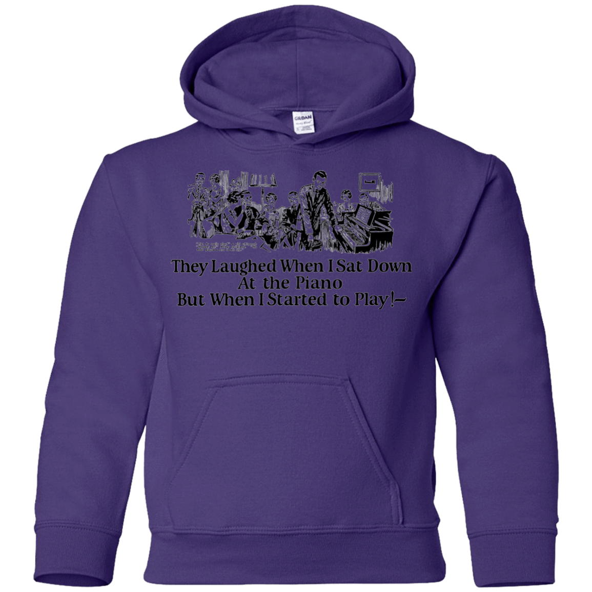 Sweatshirts Purple / YS Piano Youth Hoodie