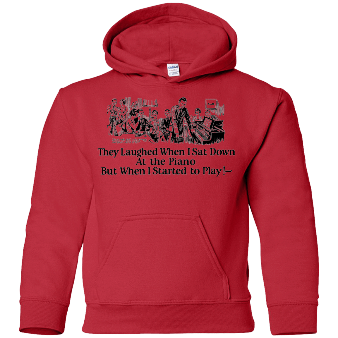 Sweatshirts Red / YS Piano Youth Hoodie