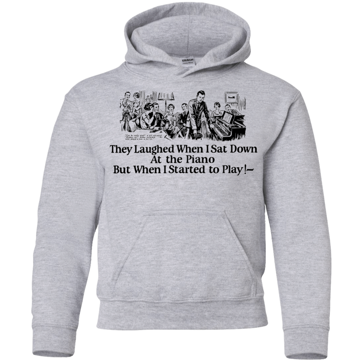 Sweatshirts Sport Grey / YS Piano Youth Hoodie