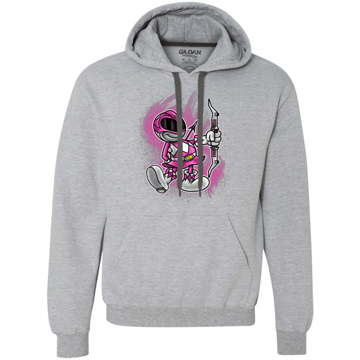 Sweatshirts Sport Grey / Small Pink Ranger Artwork Premium Fleece Hoodie