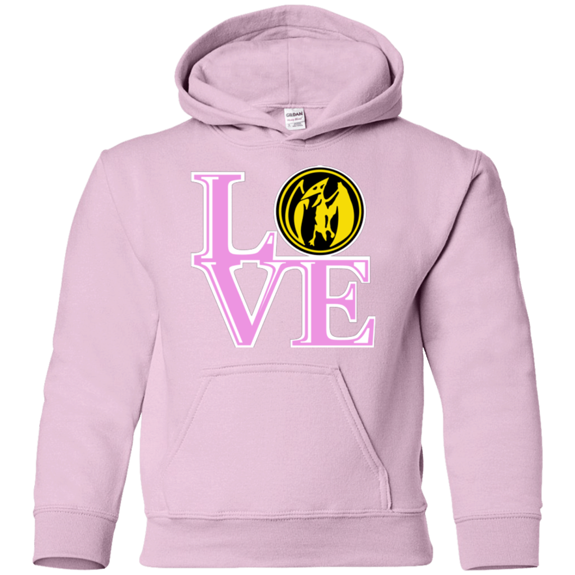Sweatshirts Light Pink / YS Pink Ranger LOVE Youth Hoodie
