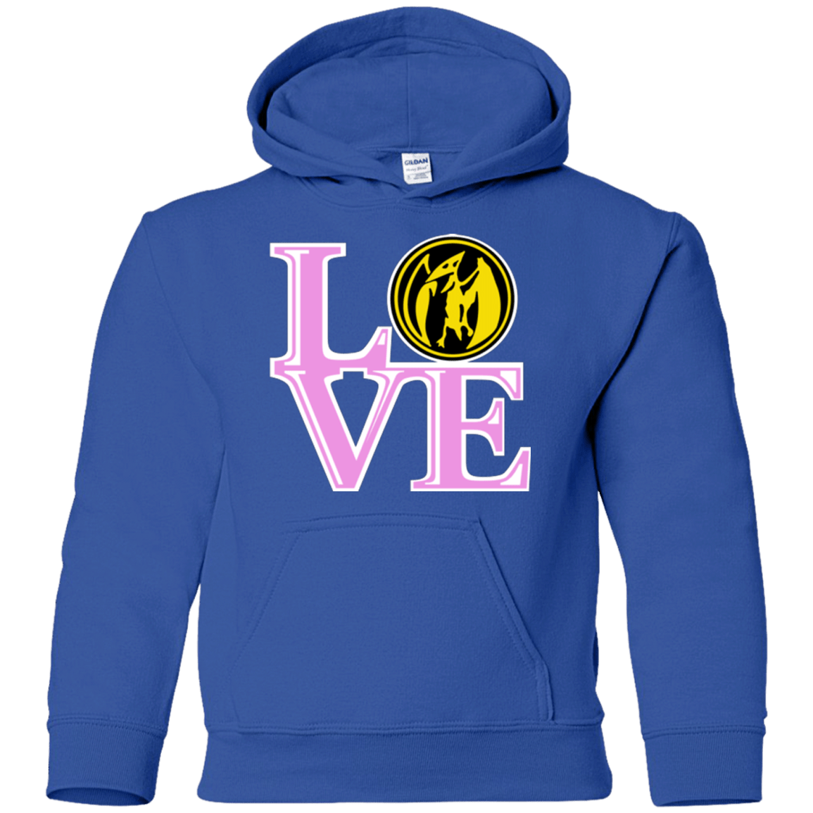 Sweatshirts Royal / YS Pink Ranger LOVE Youth Hoodie