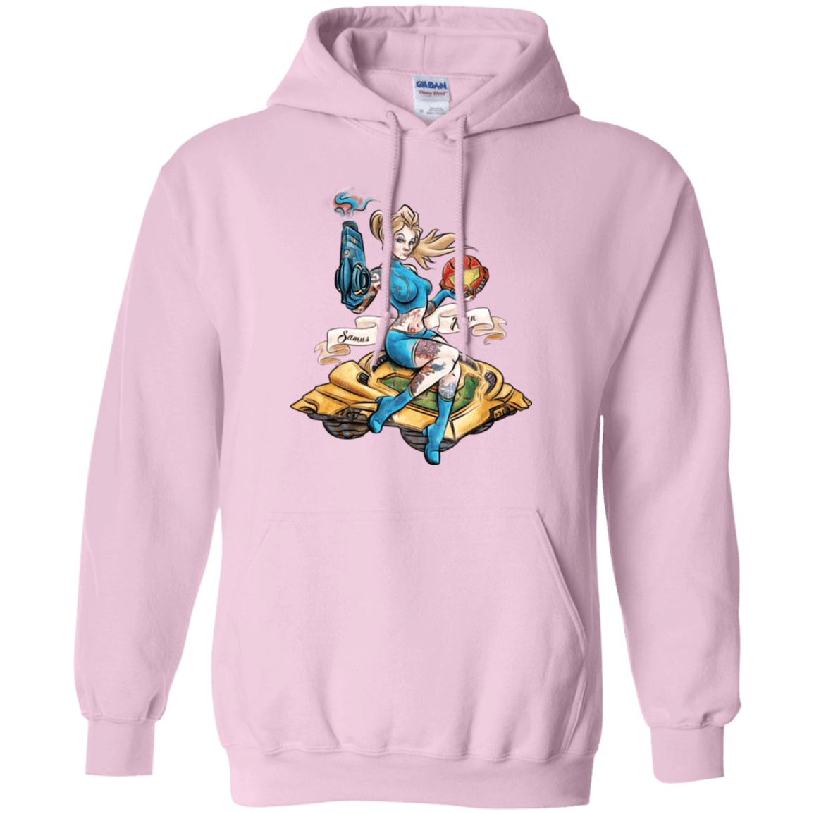 Sweatshirts Light Pink / Small PINUP SAMUS Pullover Hoodie