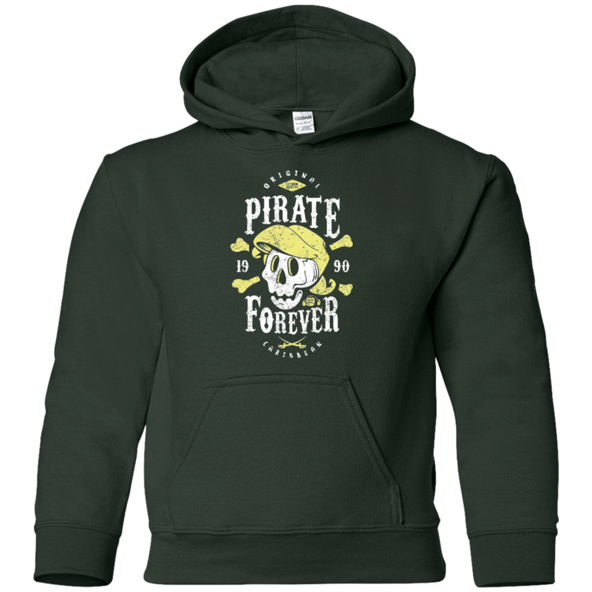 Sweatshirts Forest Green / YS Pirate Forever Youth Hoodie