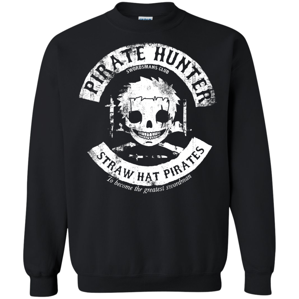 Sweatshirts Black / S Pirate Hunter Skull Crewneck Sweatshirt