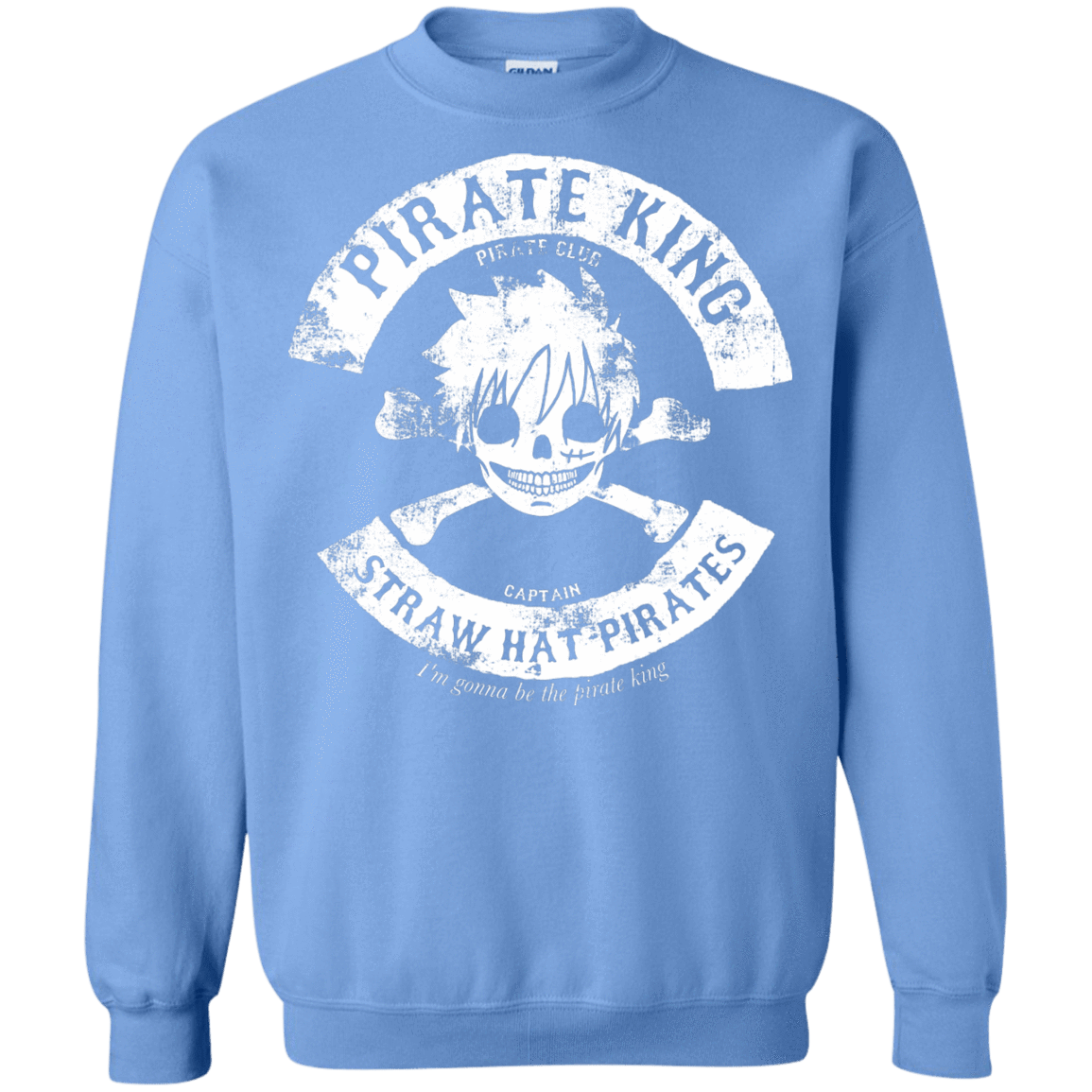 Sweatshirts Carolina Blue / S Pirate King Skull Crewneck Sweatshirt