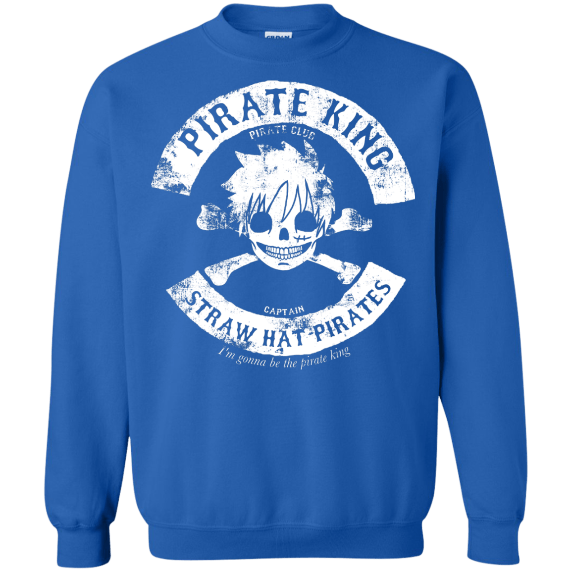 Sweatshirts Royal / S Pirate King Skull Crewneck Sweatshirt