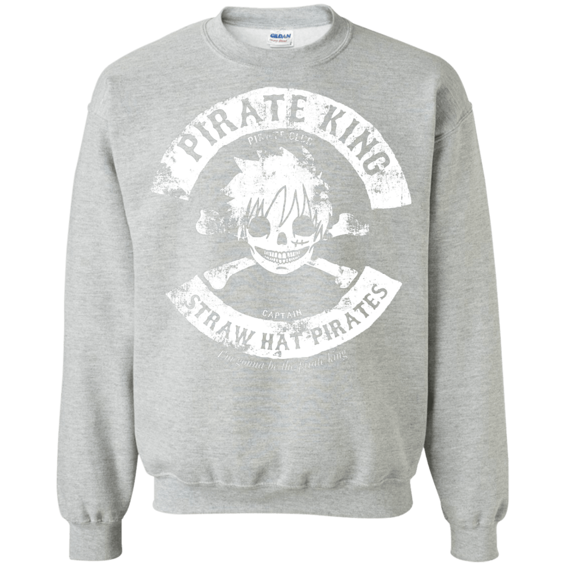 Sweatshirts Sport Grey / S Pirate King Skull Crewneck Sweatshirt