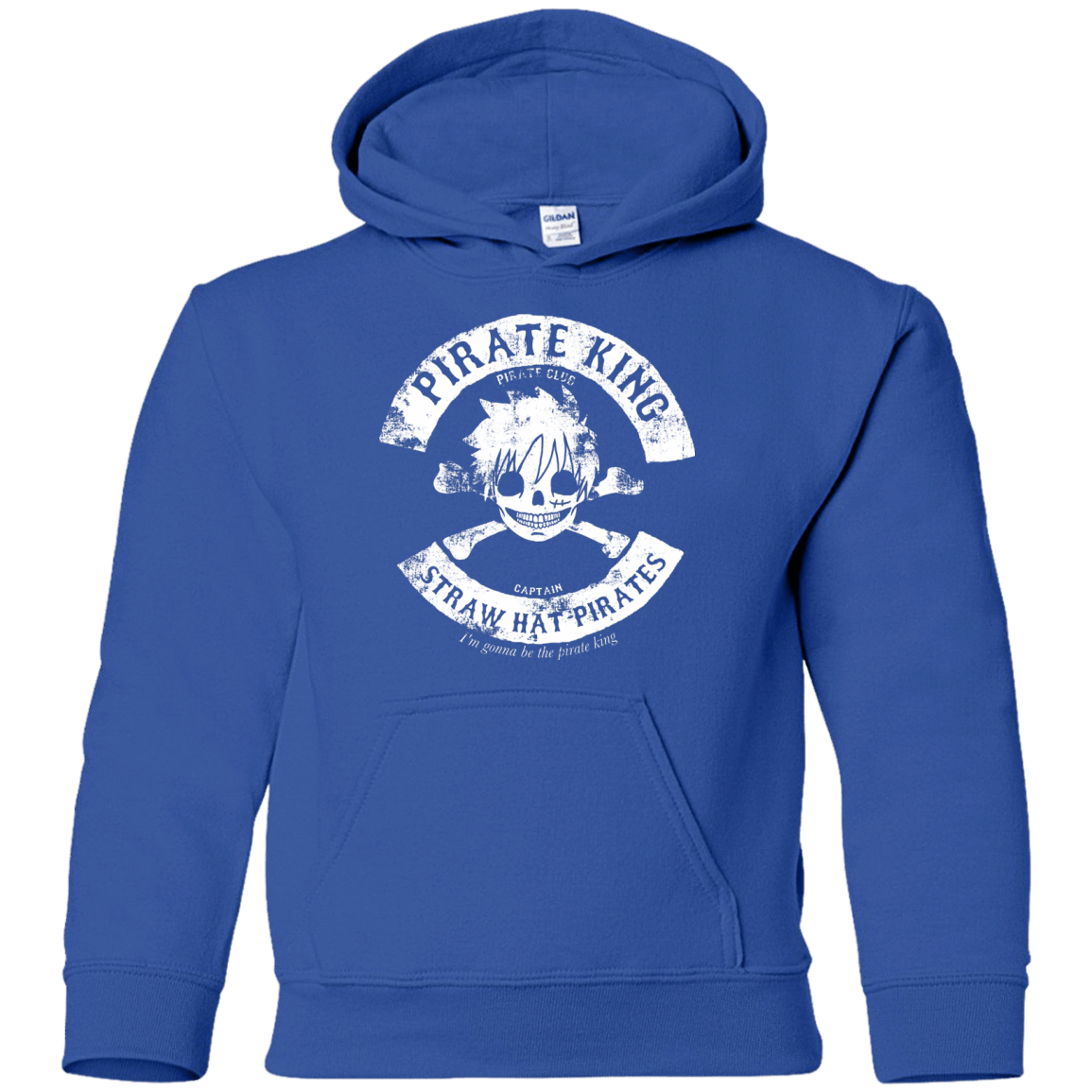 Sweatshirts Royal / YS Pirate King Skull Youth Hoodie