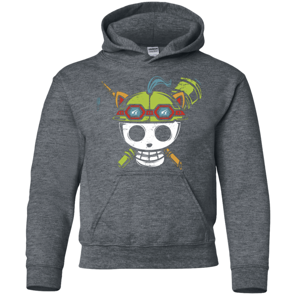 Sweatshirts Dark Heather / YS Pirate Scout Youth Hoodie