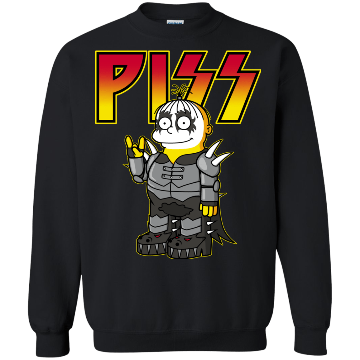 Sweatshirts Black / S Piss Crewneck Sweatshirt