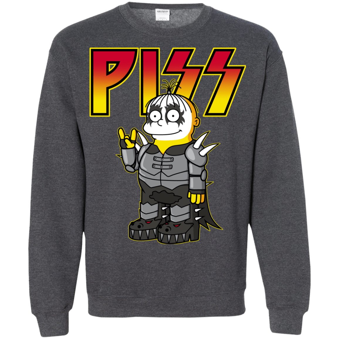Sweatshirts Dark Heather / S Piss Crewneck Sweatshirt
