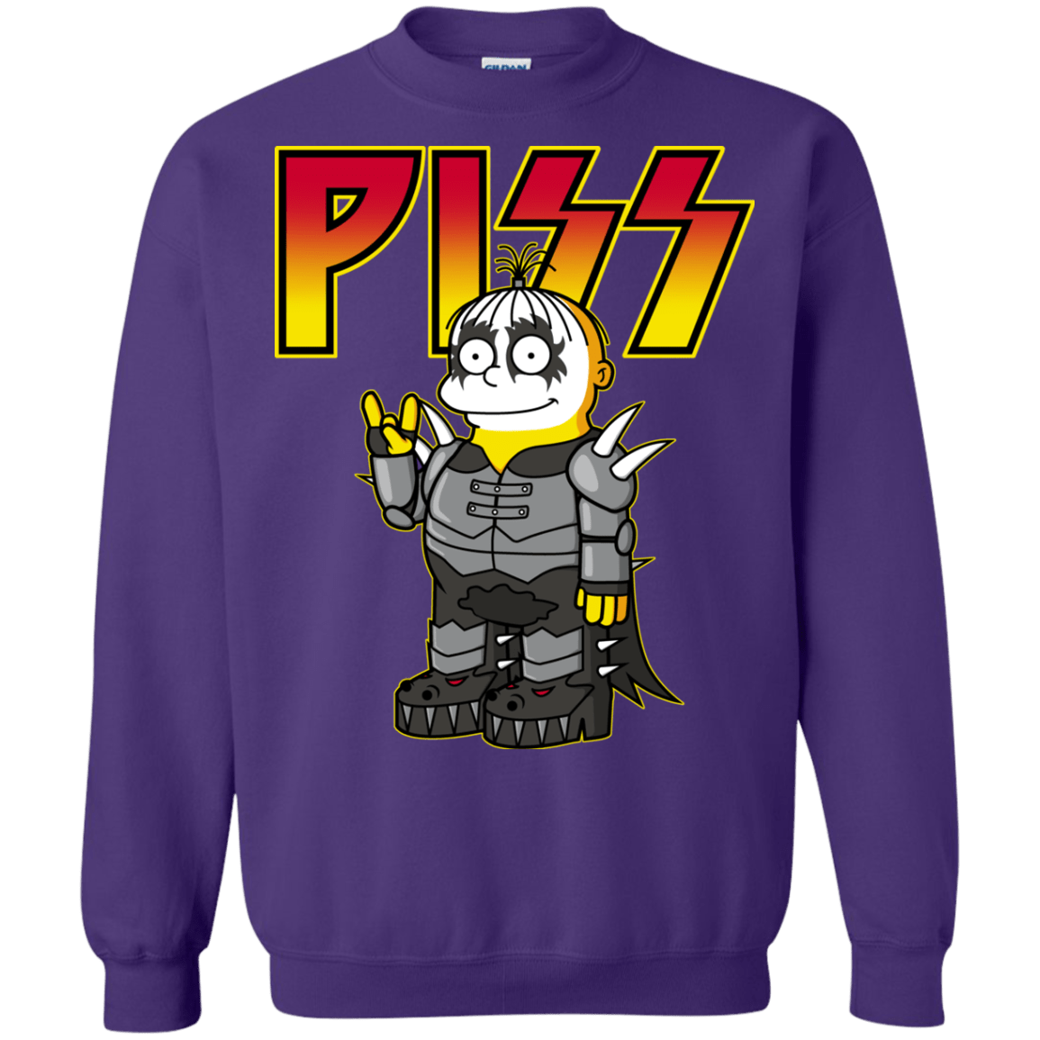 Sweatshirts Purple / S Piss Crewneck Sweatshirt