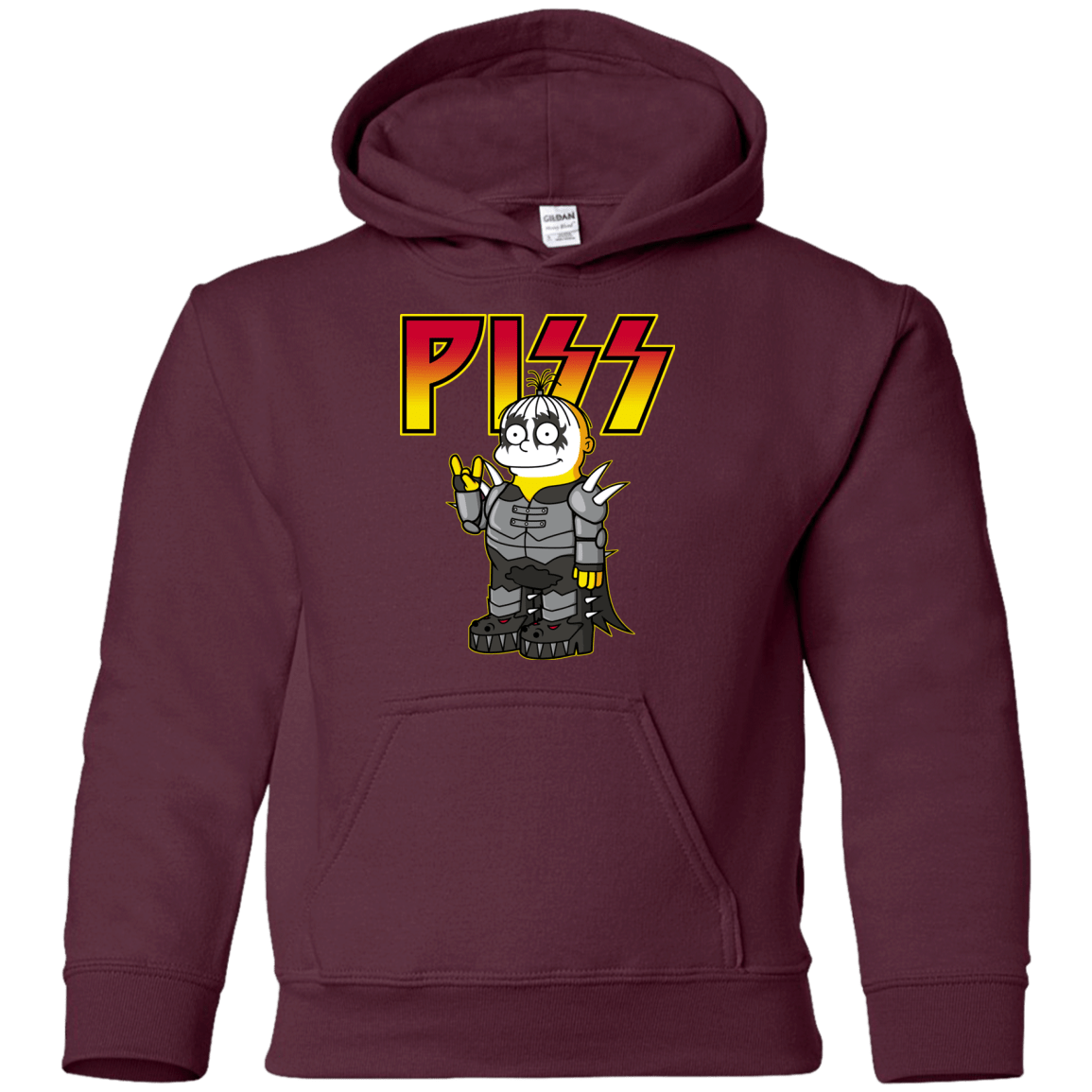 Sweatshirts Maroon / YS Piss Youth Hoodie