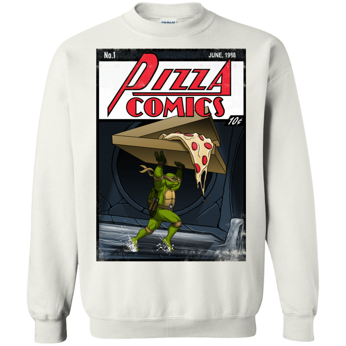Sweatshirts White / Small Pizza Comics Crewneck Sweatshirt
