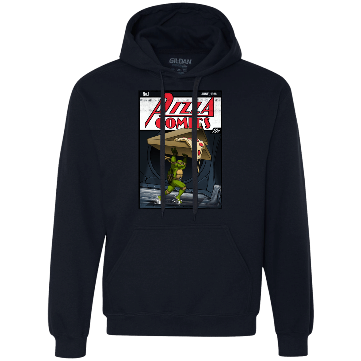 Sweatshirts Navy / Small Pizza Comics Premium Fleece Hoodie