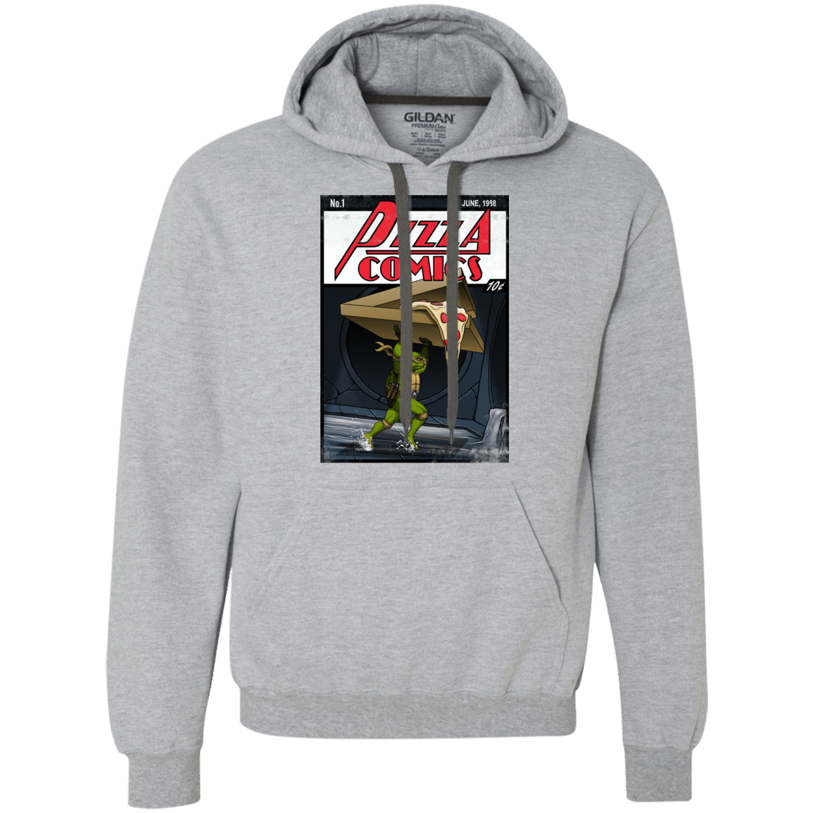 Sweatshirts Sport Grey / Small Pizza Comics Premium Fleece Hoodie