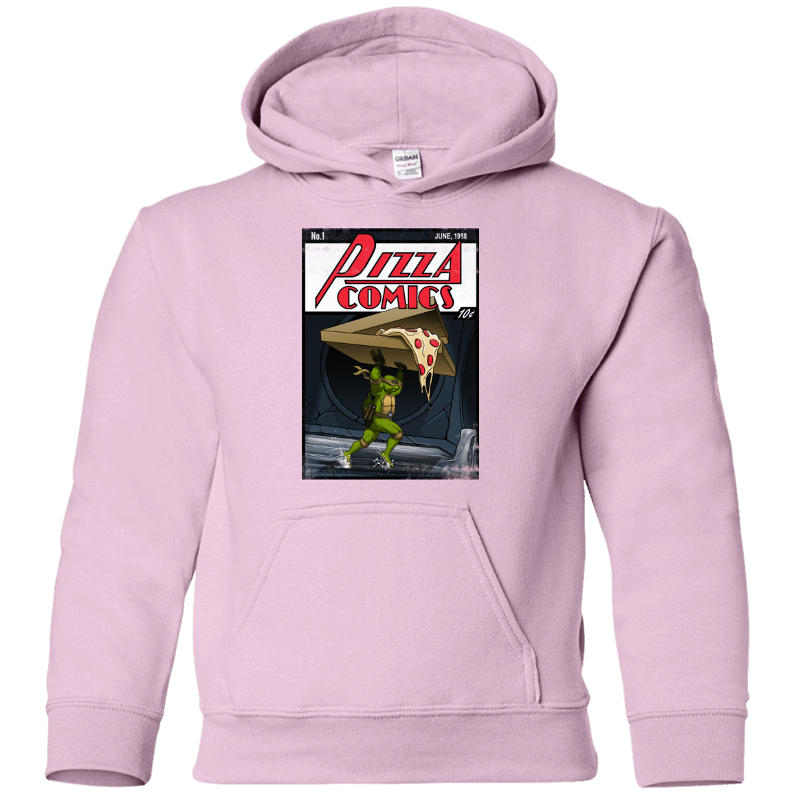 Sweatshirts Light Pink / YS Pizza Comics Youth Hoodie