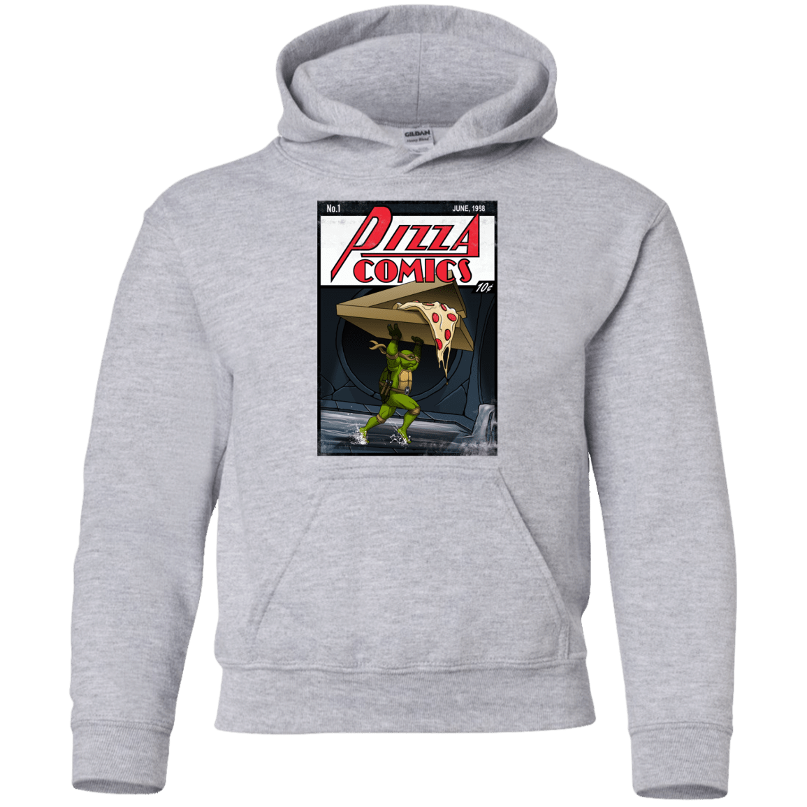 Sweatshirts Sport Grey / YS Pizza Comics Youth Hoodie