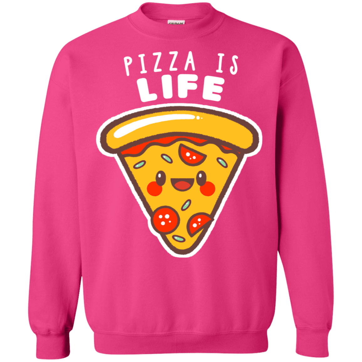 Sweatshirts Heliconia / S Pizza is Life Crewneck Sweatshirt