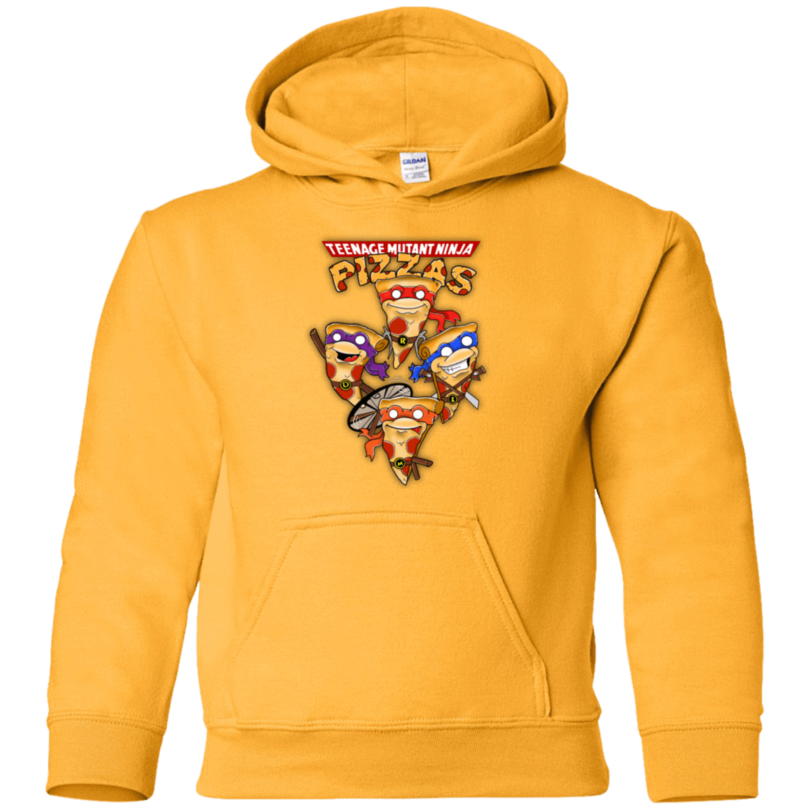 Sweatshirts Gold / YS Pizza Ninjas Youth Hoodie