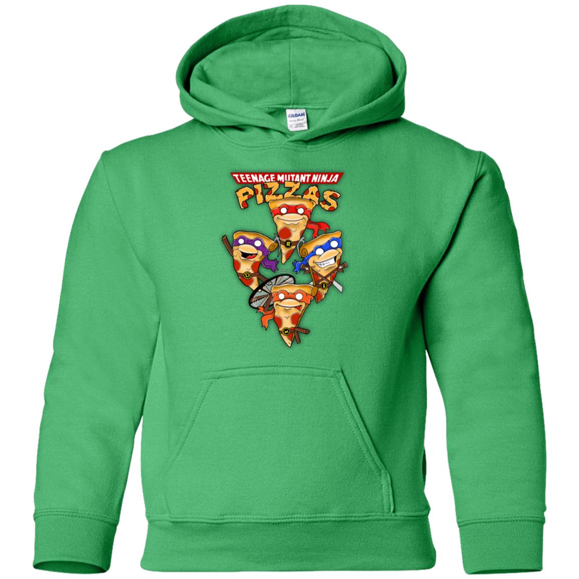 Sweatshirts Irish Green / YS Pizza Ninjas Youth Hoodie