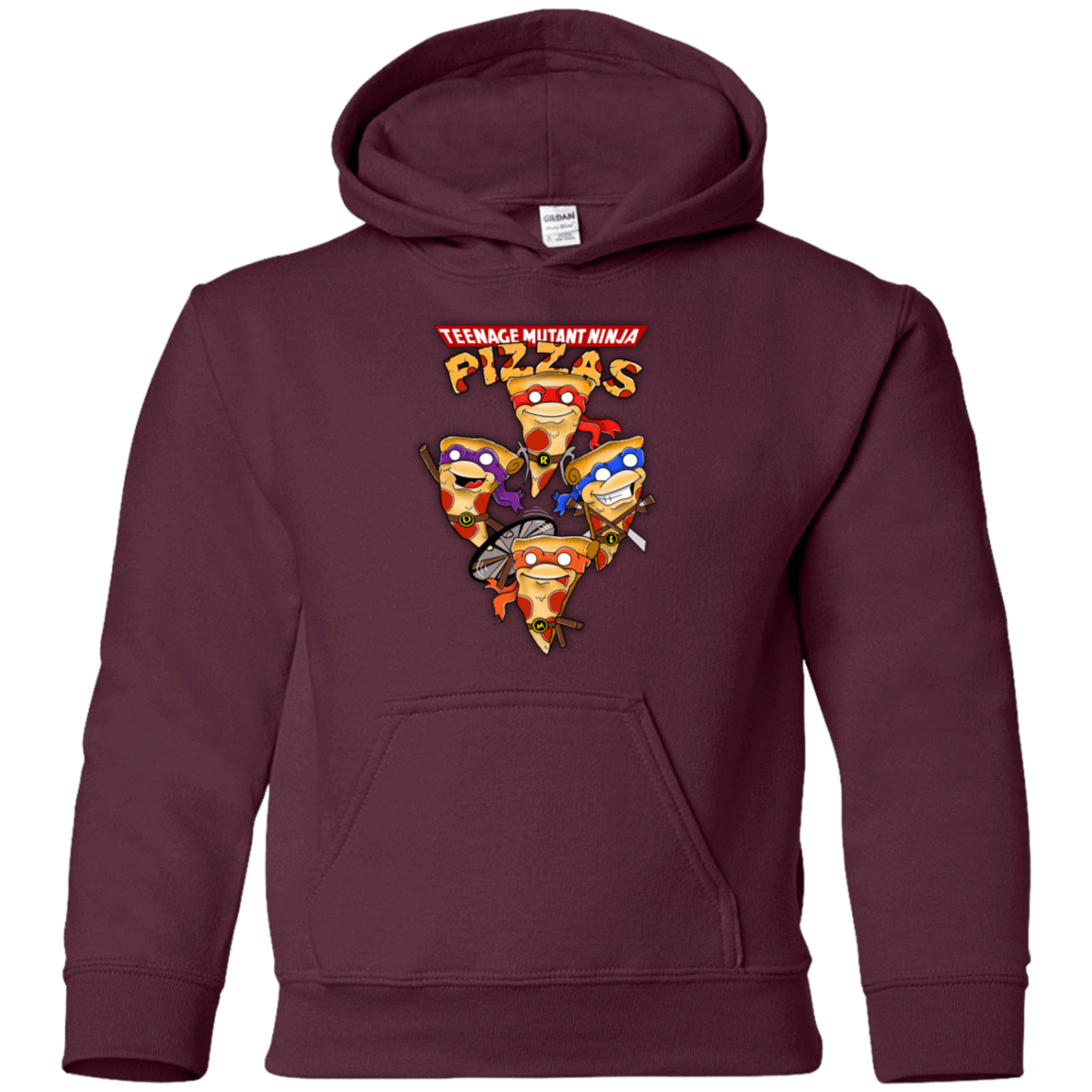 Sweatshirts Maroon / YS Pizza Ninjas Youth Hoodie