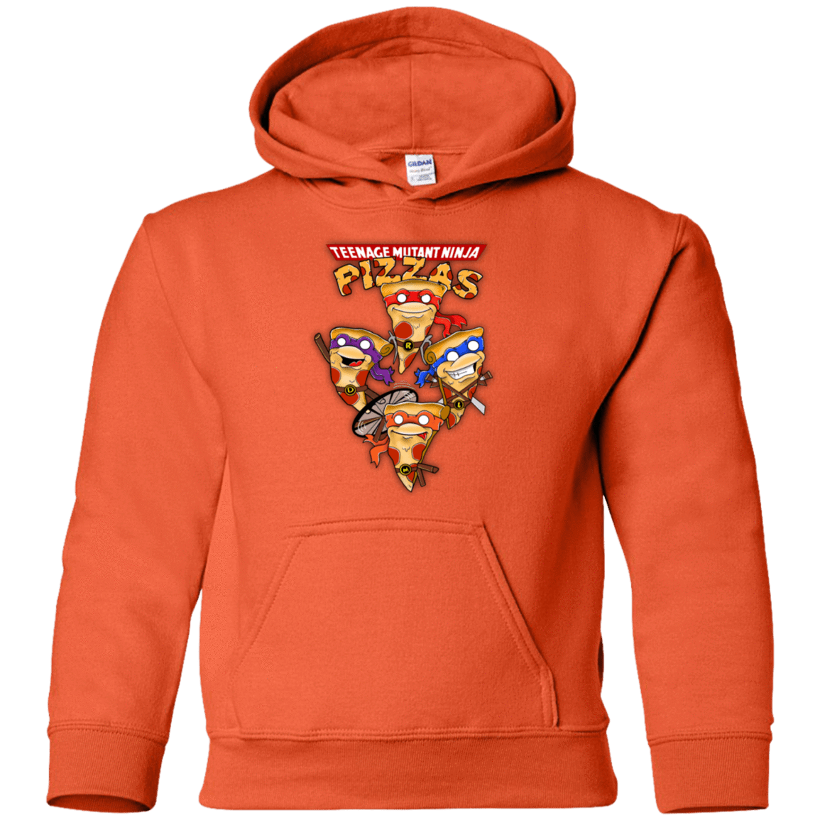 Sweatshirts Orange / YS Pizza Ninjas Youth Hoodie